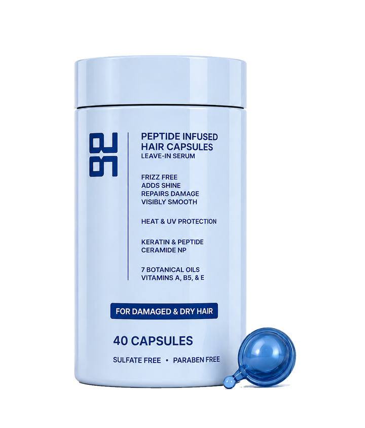 Get Glazy blue hair capsules bottle