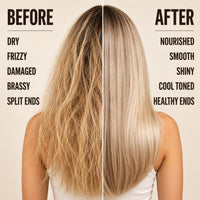 Glazy Pop before and after — faded to vibrant color-treated hair
