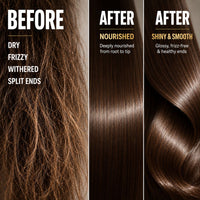 Glazy Straight zoomed before and after — keratin smoothing results