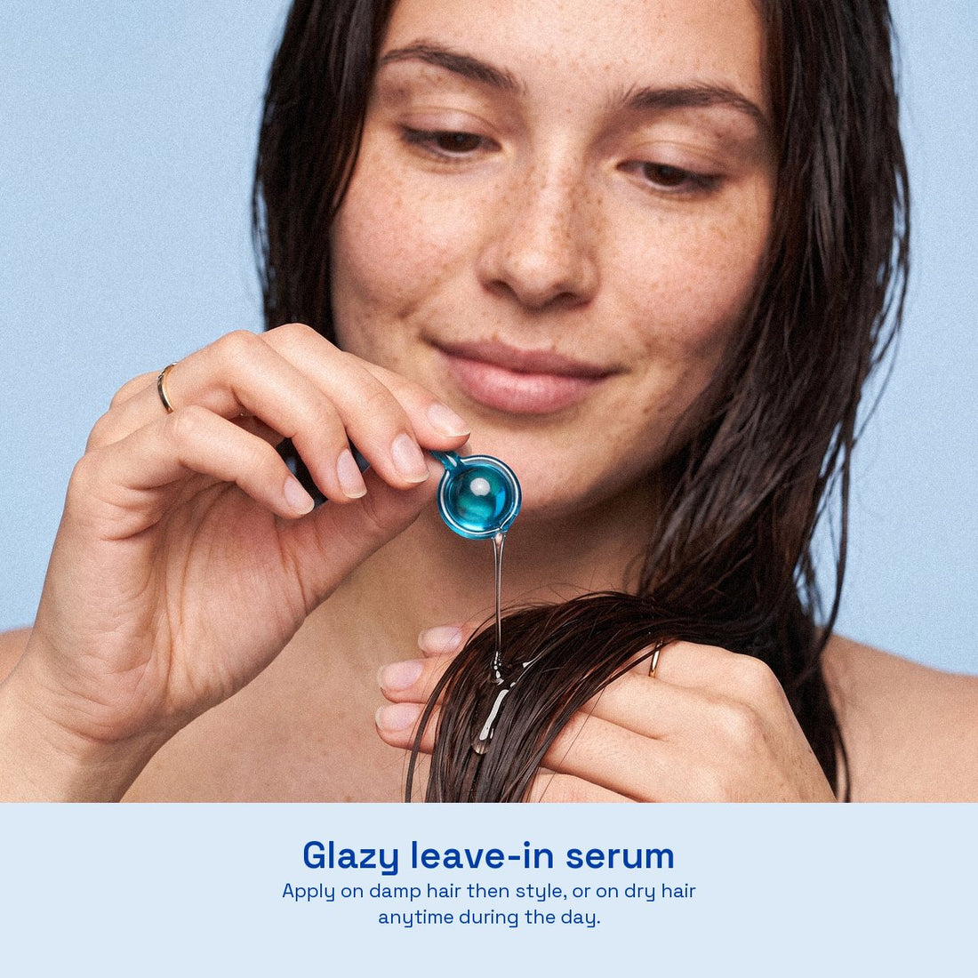 Get Glazy hair serum capsules for dry and damaged hair