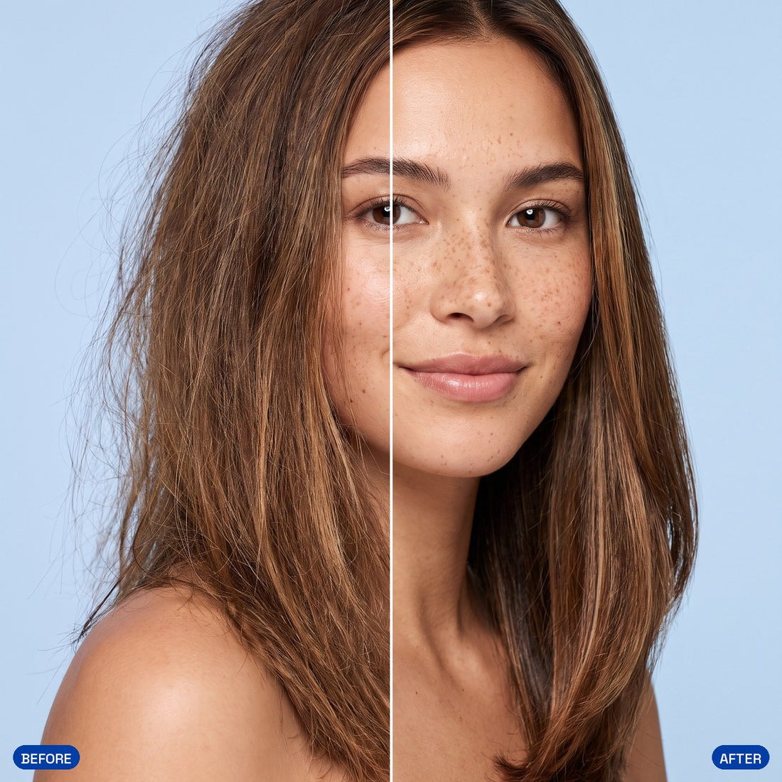Get Glazy hair serum capsules for dry and damaged hair