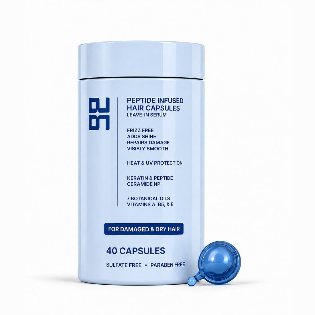 Get Glazy hair serum capsules for dry and damaged hair