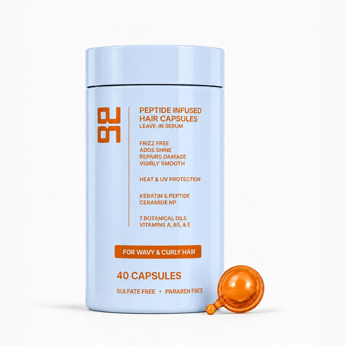 Get Glazy hair serum capsules for wavy and curly hair