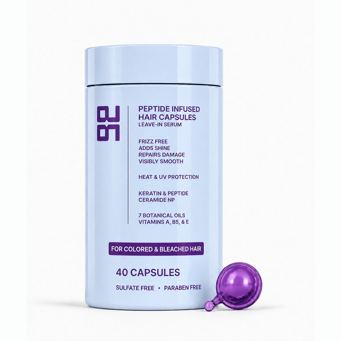 Get Glazy hair serum capsules for dry and damaged hair