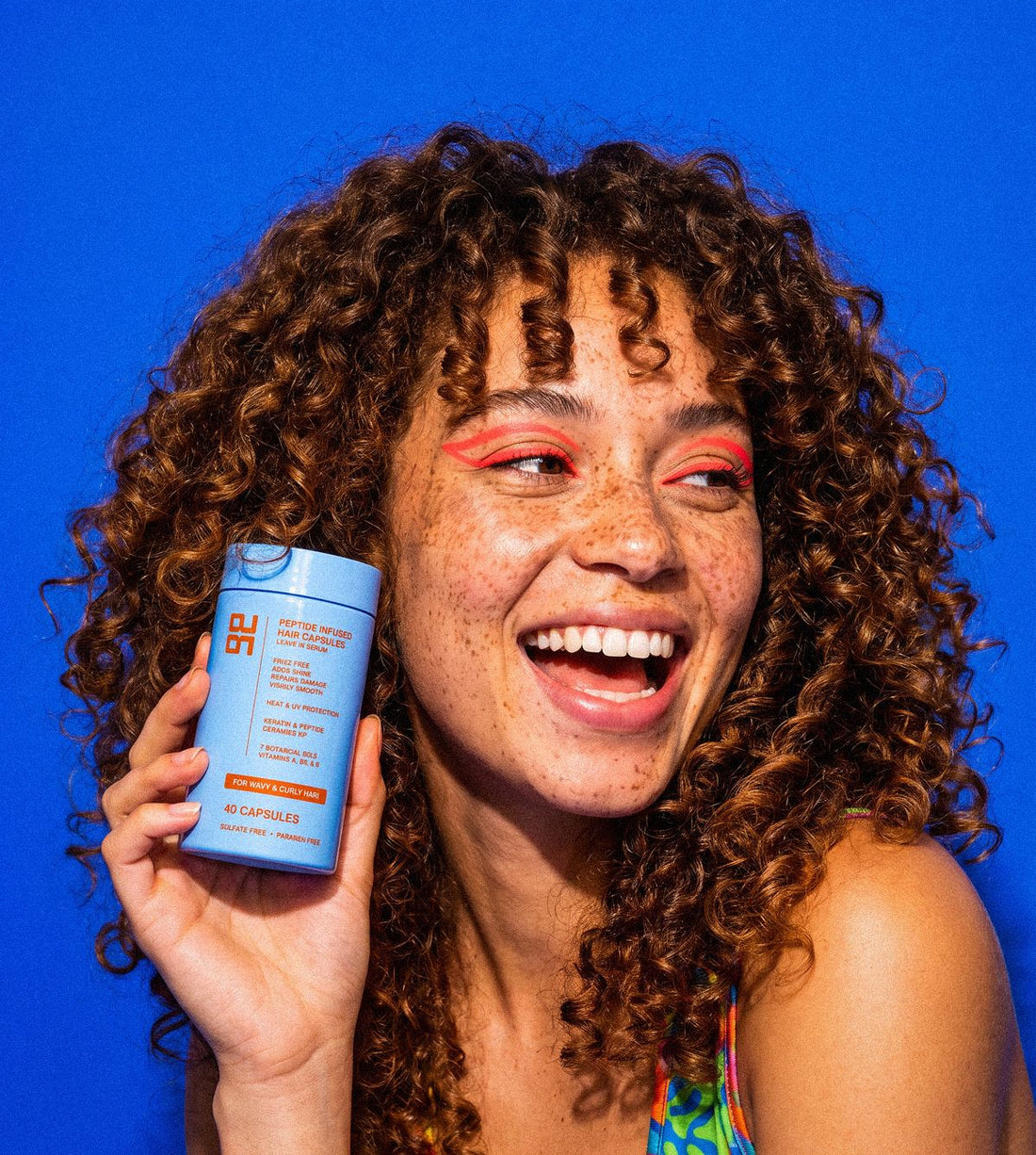 Get Glazy hair serum capsules for wavy and curly hair